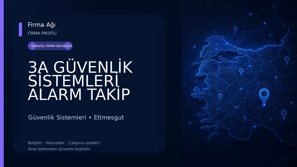 3A GÜVENLİK SİSTEMLERİ ALARM TAKİP MERKEZİ