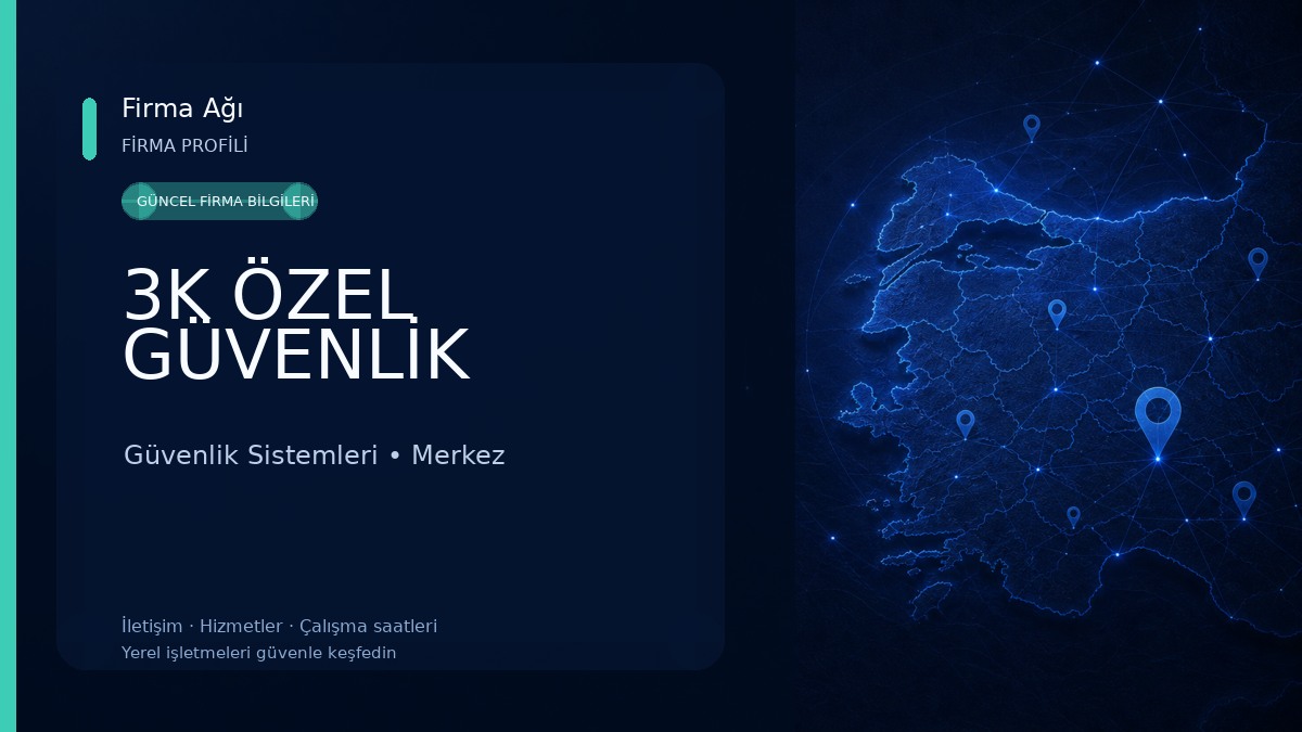 3K ÖZEL GÜVENLİK Güvenlik Sistemleri