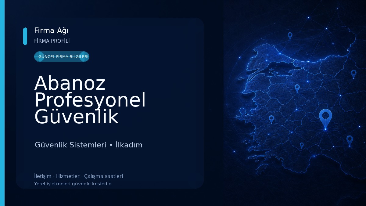Abanoz Profesyonel Güvenlik Sistemleri Güvenlik Sistemleri