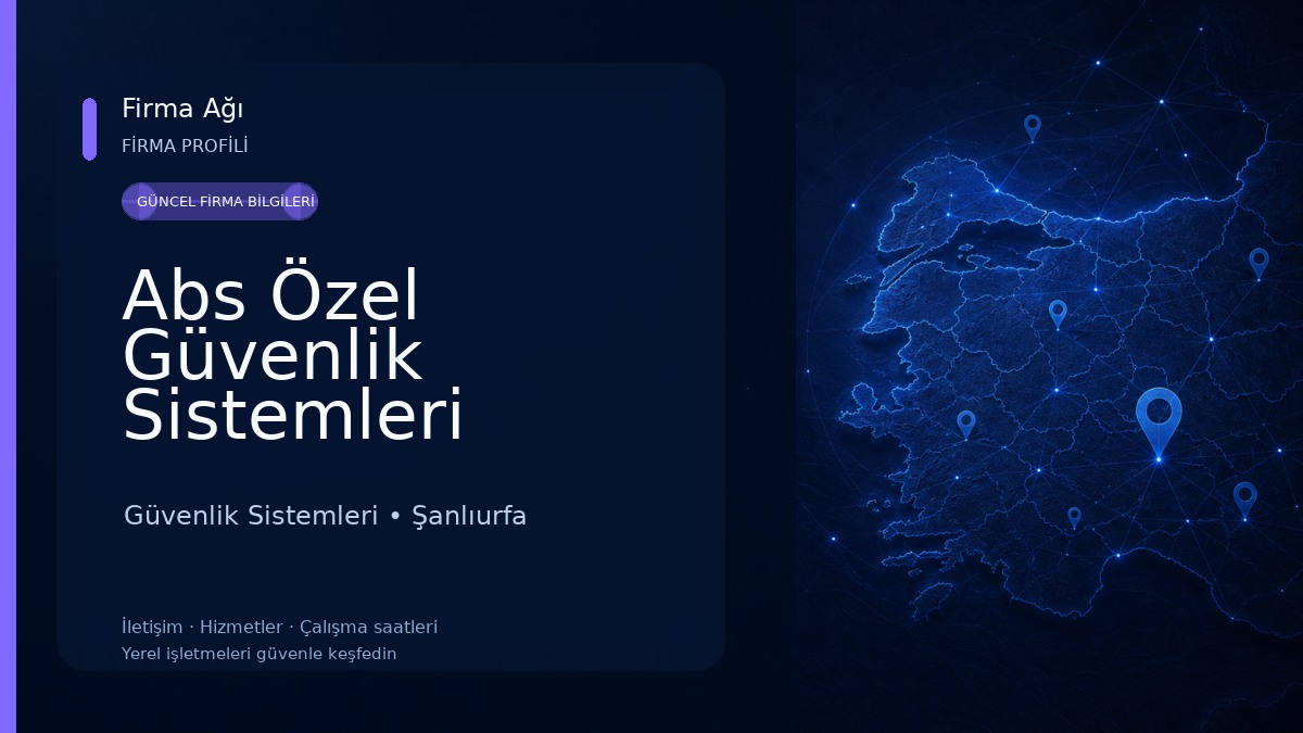Abs Özel Güvenlik Sistemleri Güvenlik Sistemleri