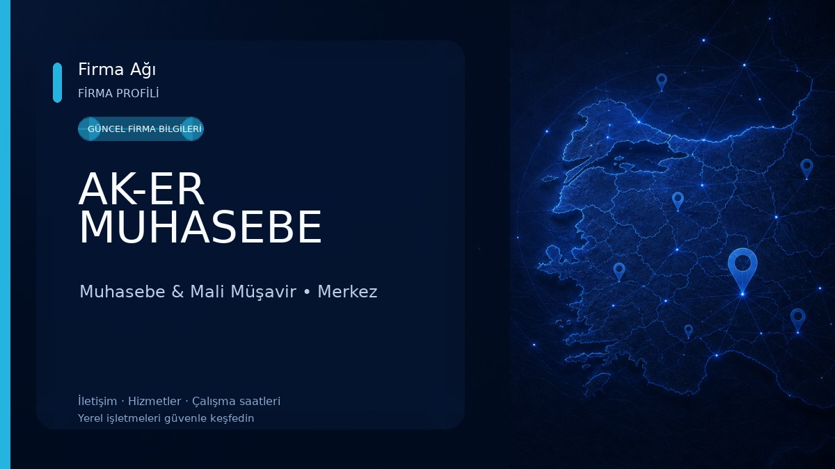 AK-ER MUHASEBE Muhasebe & Mali Müşavir