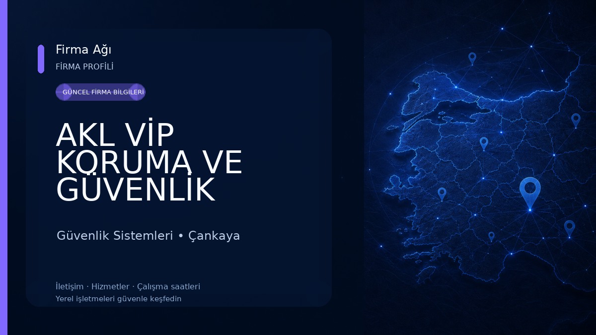 AKL VİP KORUMA VE GÜVENLİK Güvenlik Sistemleri