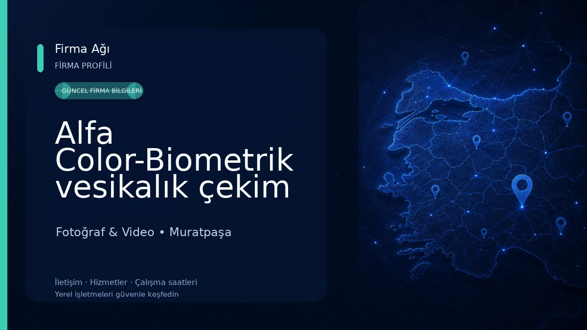 Alfa Color-Biometrik vesikalık çekim noktası