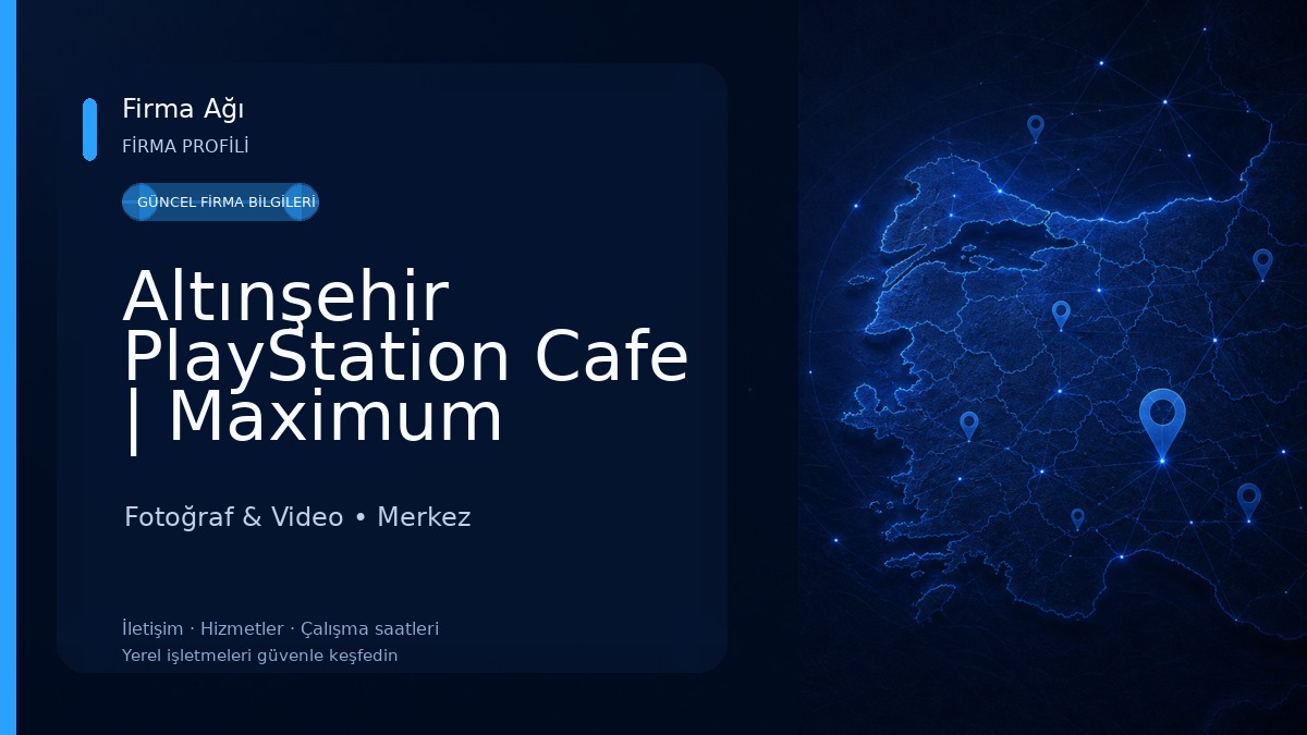 Altınşehir PlayStation Cafe | Maximum Game Fotoğraf & Video