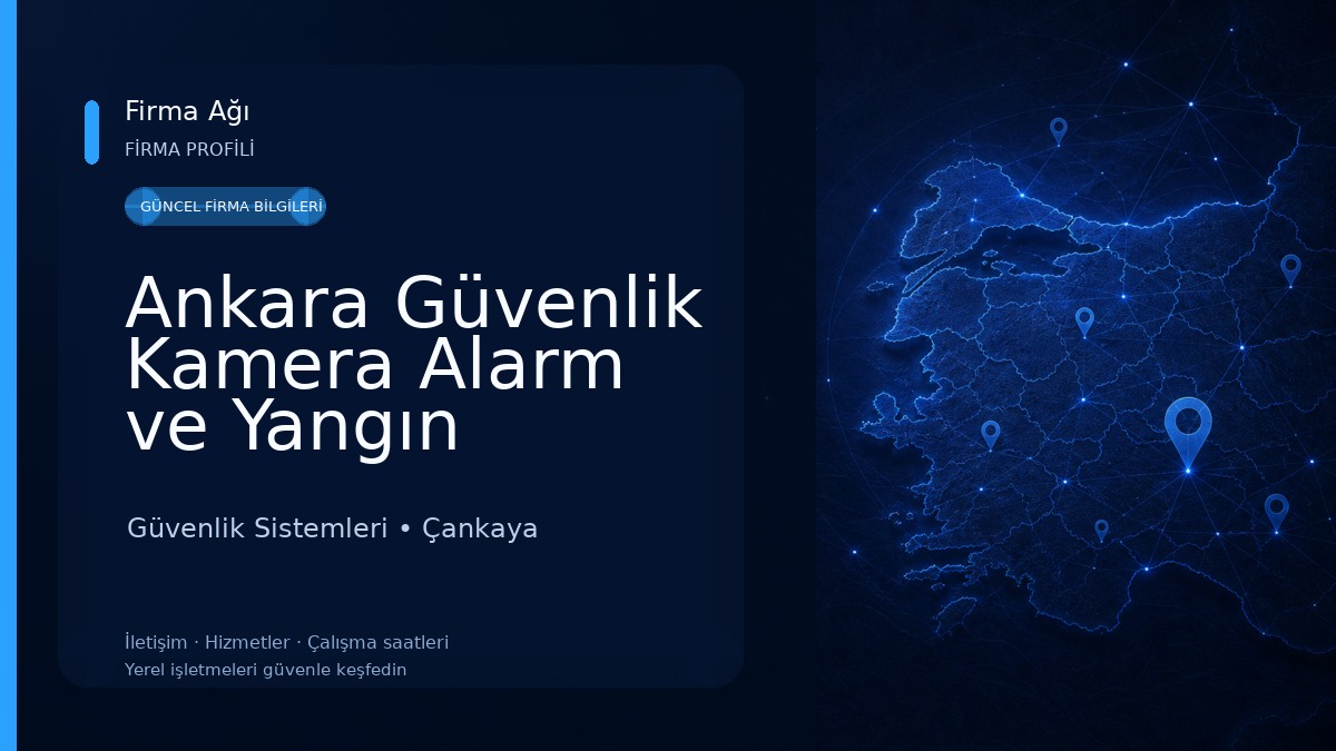 Ankara Güvenlik Kamera Alarm ve Yangın Algılama Alarm Sistemleri - Alps Güvenlik 