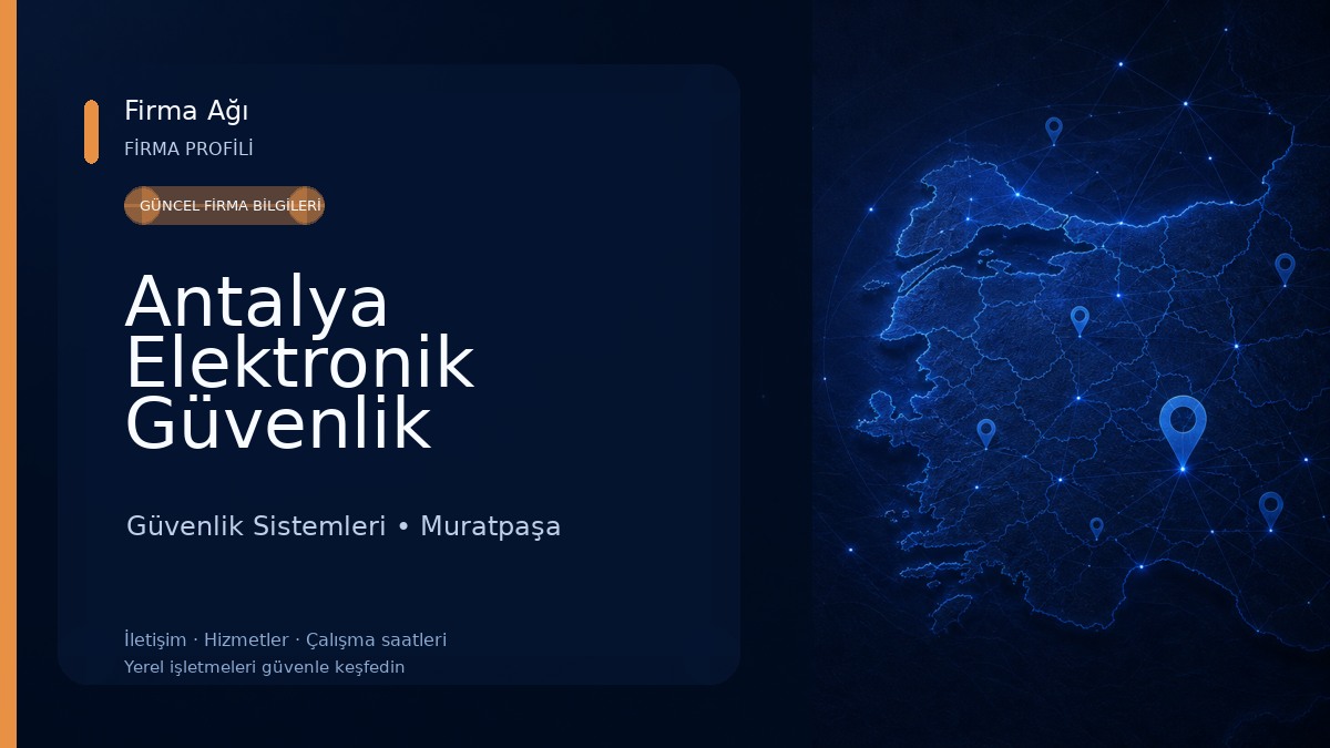 Antalya Elektronik Güvenlik Sistemleri Güvenlik Sistemleri