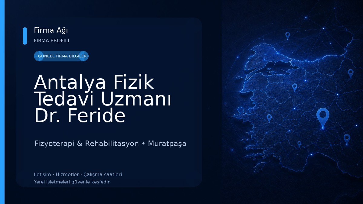 Antalya Fizik Tedavi Uzmanı Dr. Feride Ekimler Süslü , Antalya Ozon Tedavisi Fizyoterapi & Rehabilitasyon