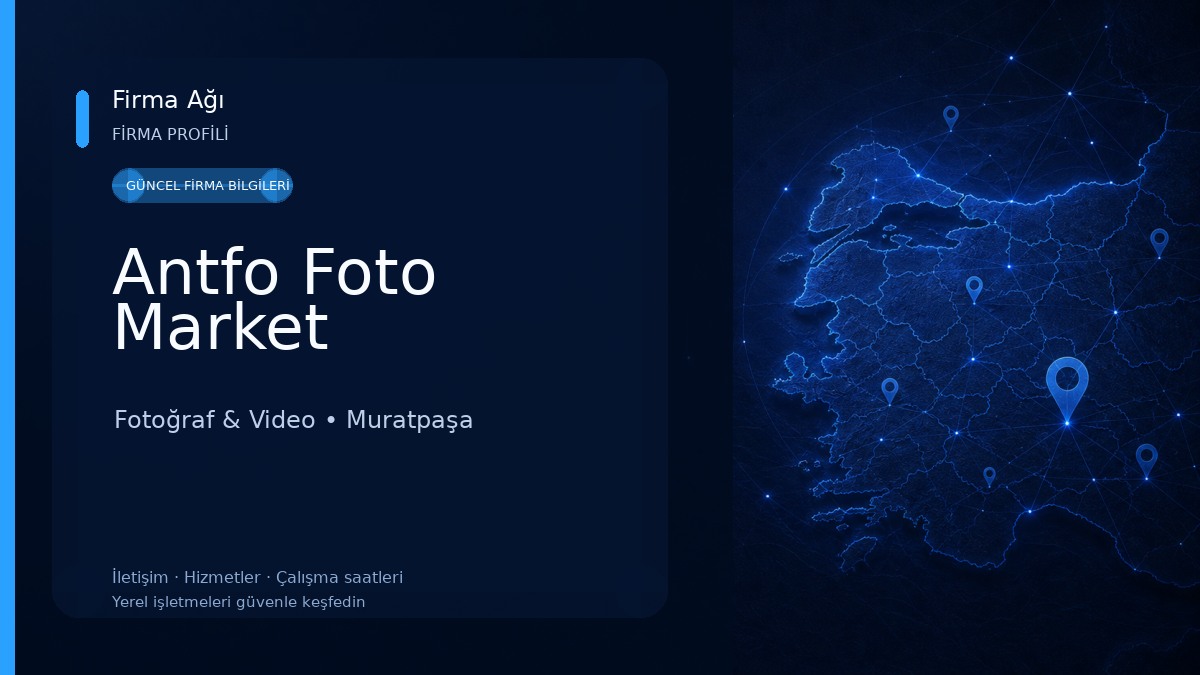 Antfo Foto Market Fotoğraf & Video