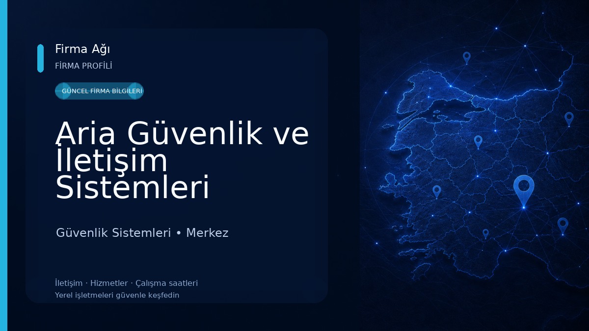 Aria Güvenlik ve İletişim Sistemleri Güvenlik Sistemleri