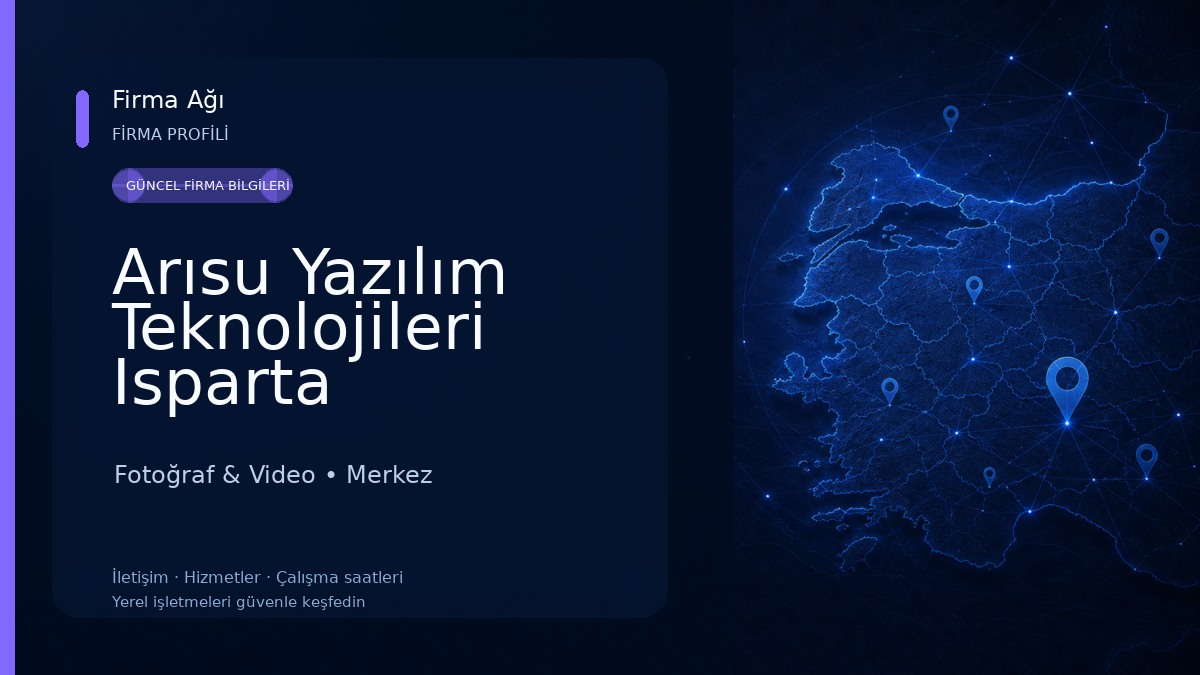 Arısu Yazılım Teknolojileri Isparta