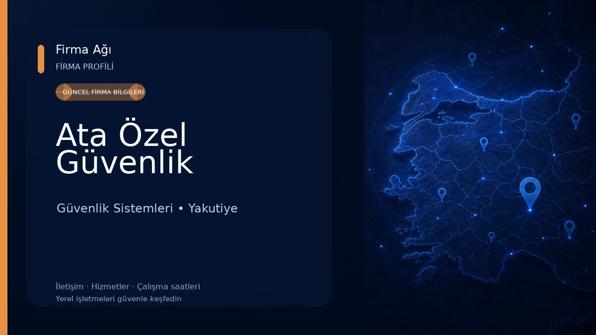 Ata Özel Güvenlik Güvenlik Sistemleri