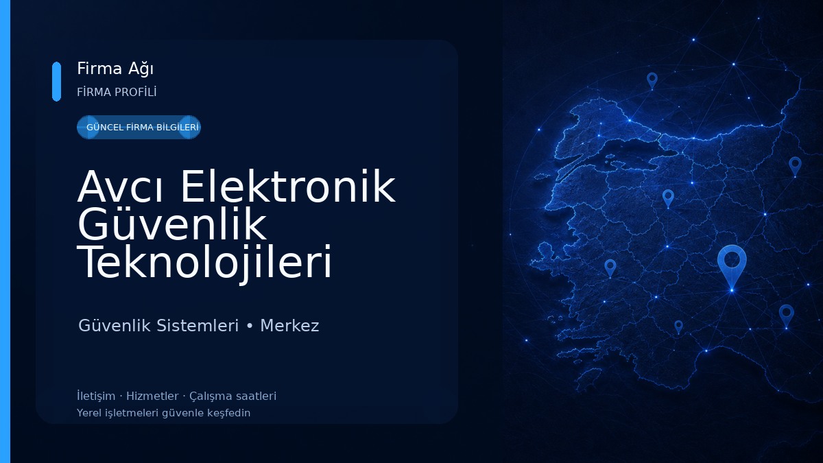 Avcı Elektronik Güvenlik Teknolojileri 