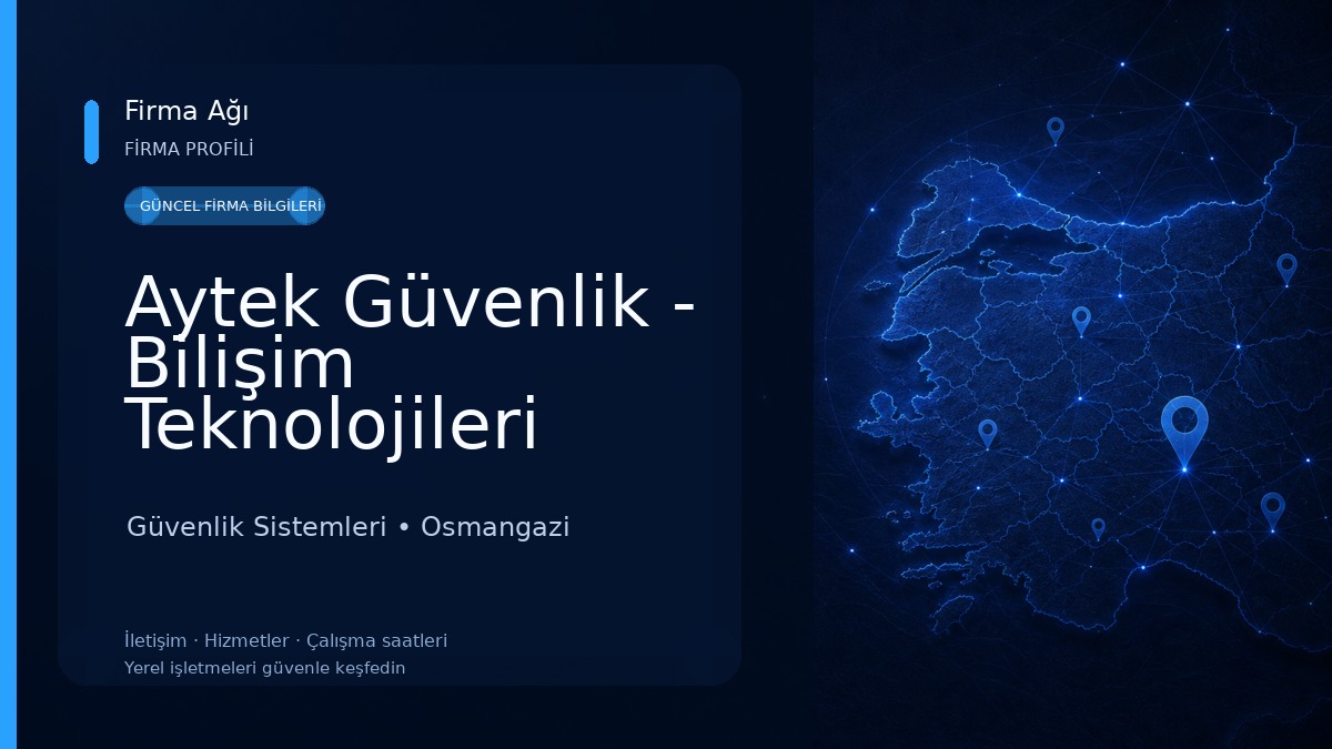 Aytek Güvenlik - Bilişim Teknolojileri Güvenlik Sistemleri