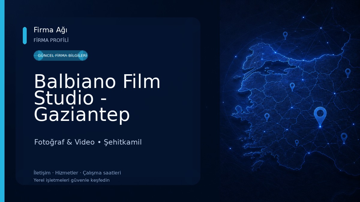 Balbiano Film Studio - Gaziantep Düğün , Mekan Fotoğrafçısı , Vesikalık , Biyometrik Fotoğraf Fotoğraf & Video