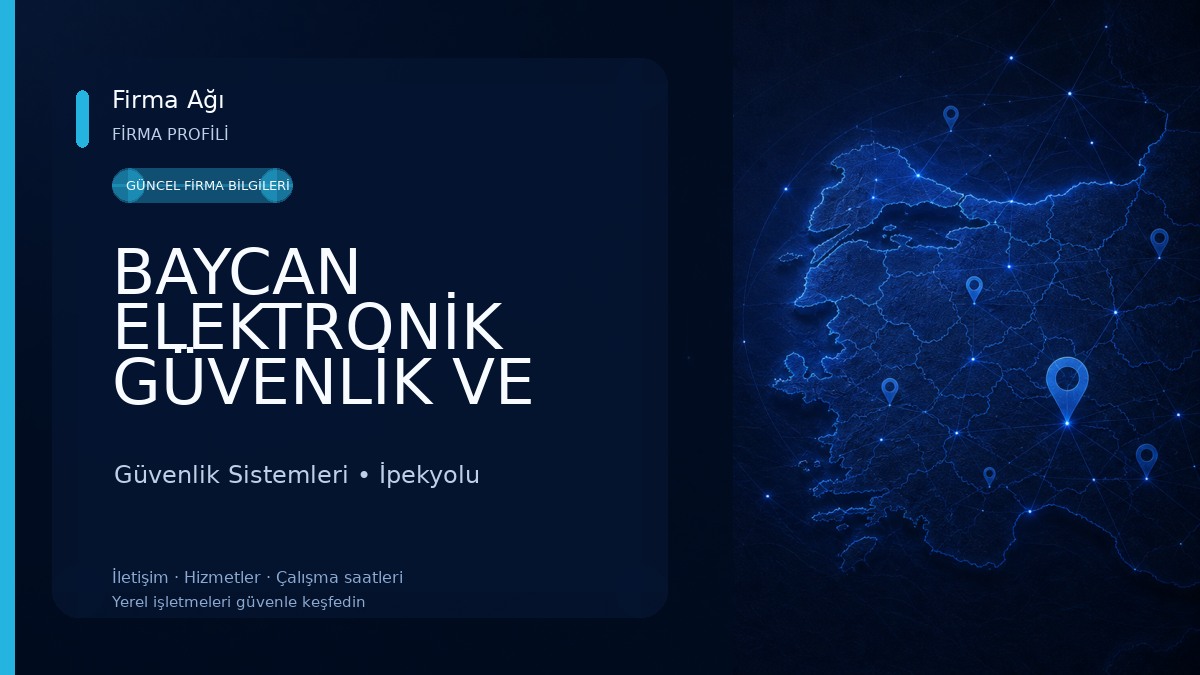 BAYCAN ELEKTRONİK GÜVENLİK VE BİLİŞİM SİSTEMLERİ Güvenlik Sistemleri