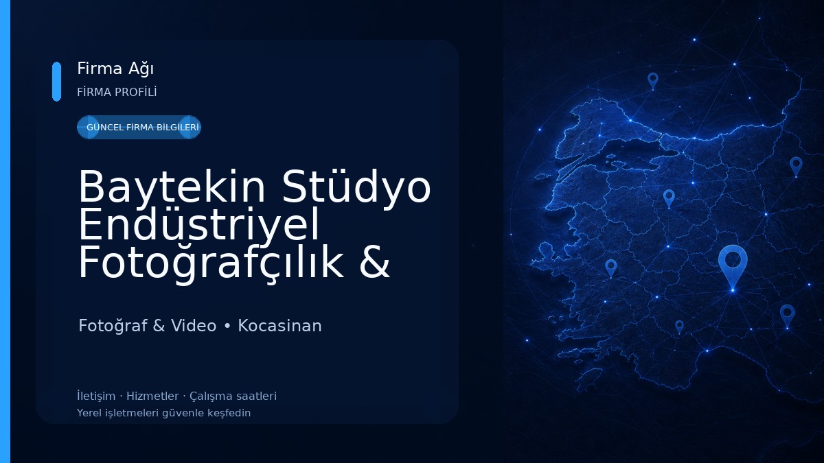 Baytekin Stüdyo Endüstriyel Fotoğrafçılık & Matbaacılık - Kayseri Katalog Fotoğraf & Video