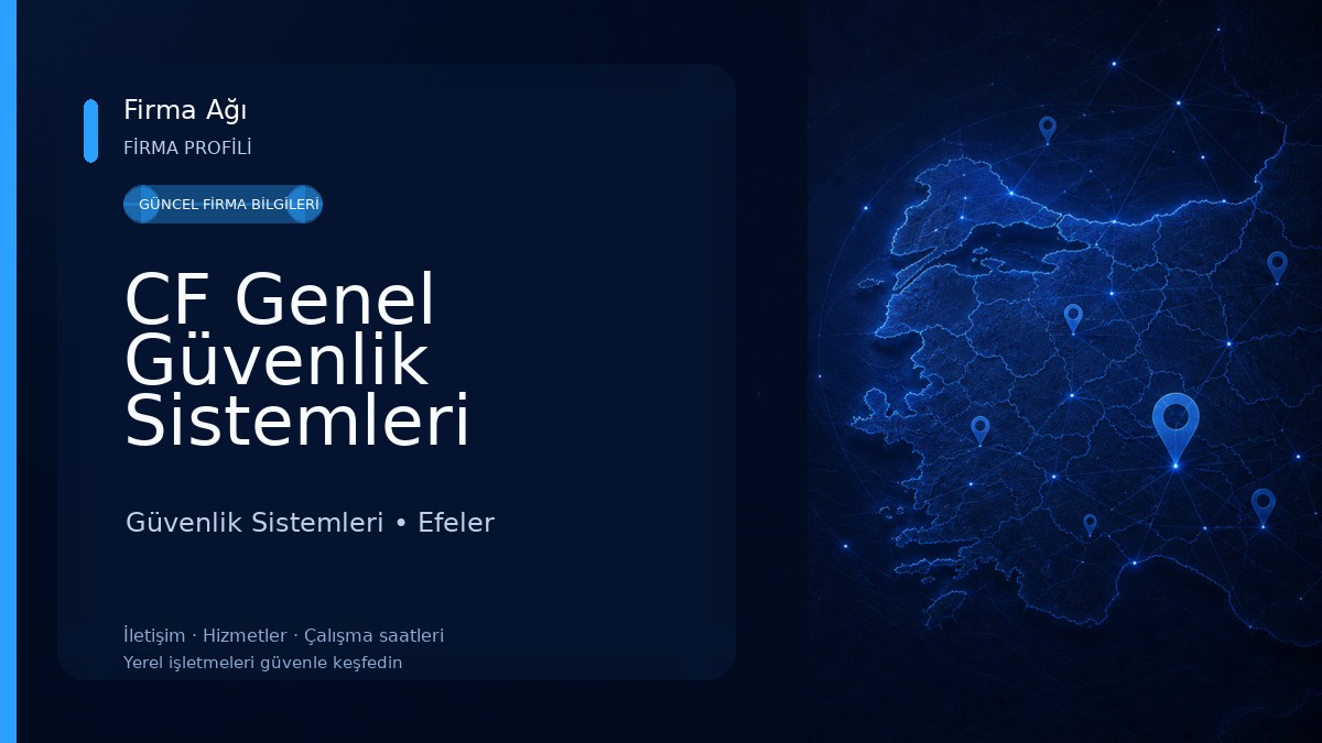 CF Genel Güvenlik Sistemleri Güvenlik Sistemleri