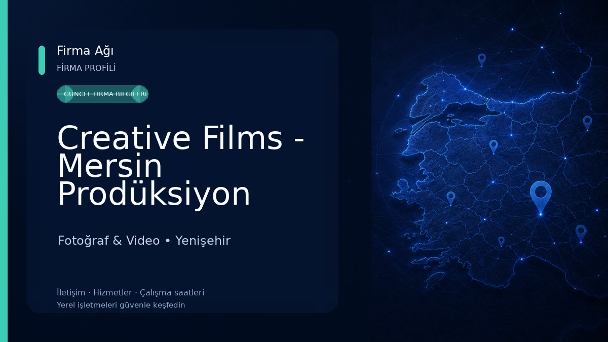 Creative Films - Mersin Prodüksiyon Şirketi Fotoğraf & Video