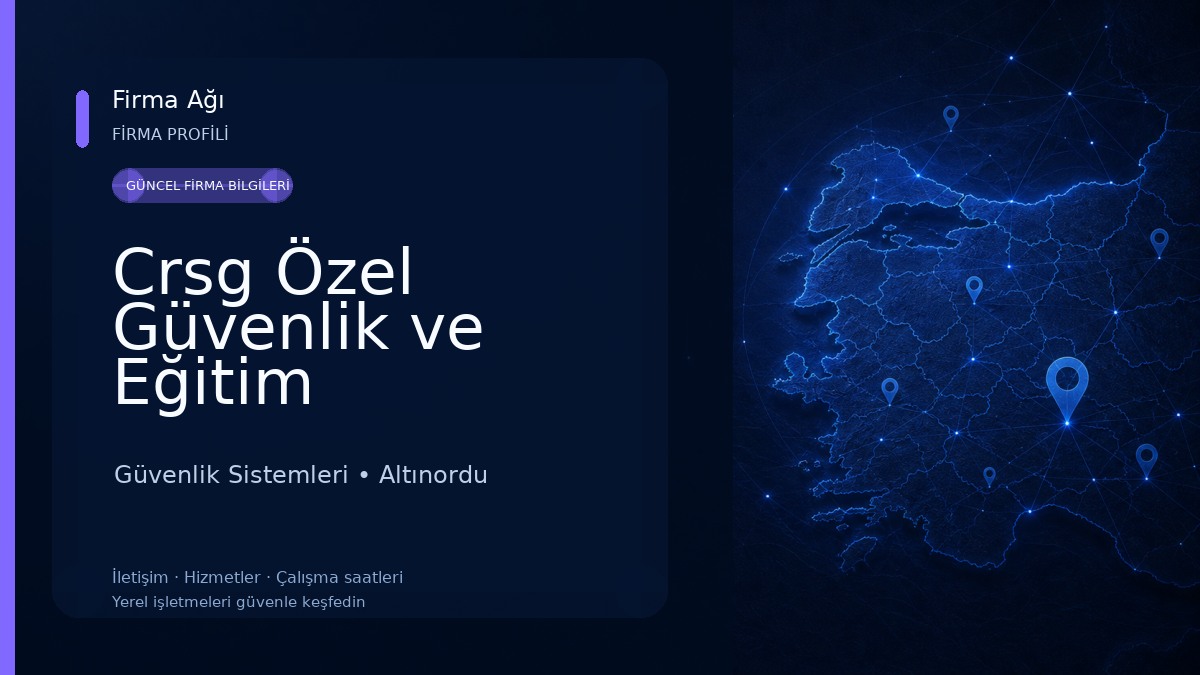 Crsg Özel Güvenlik ve Eğitim Hizmetleri