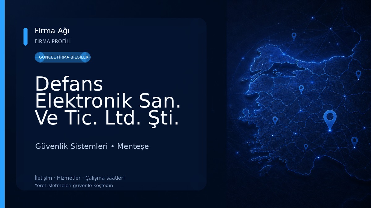 Defans Elektronik San. Ve Tic. Ltd. Şti. Güvenlik Sistemleri
