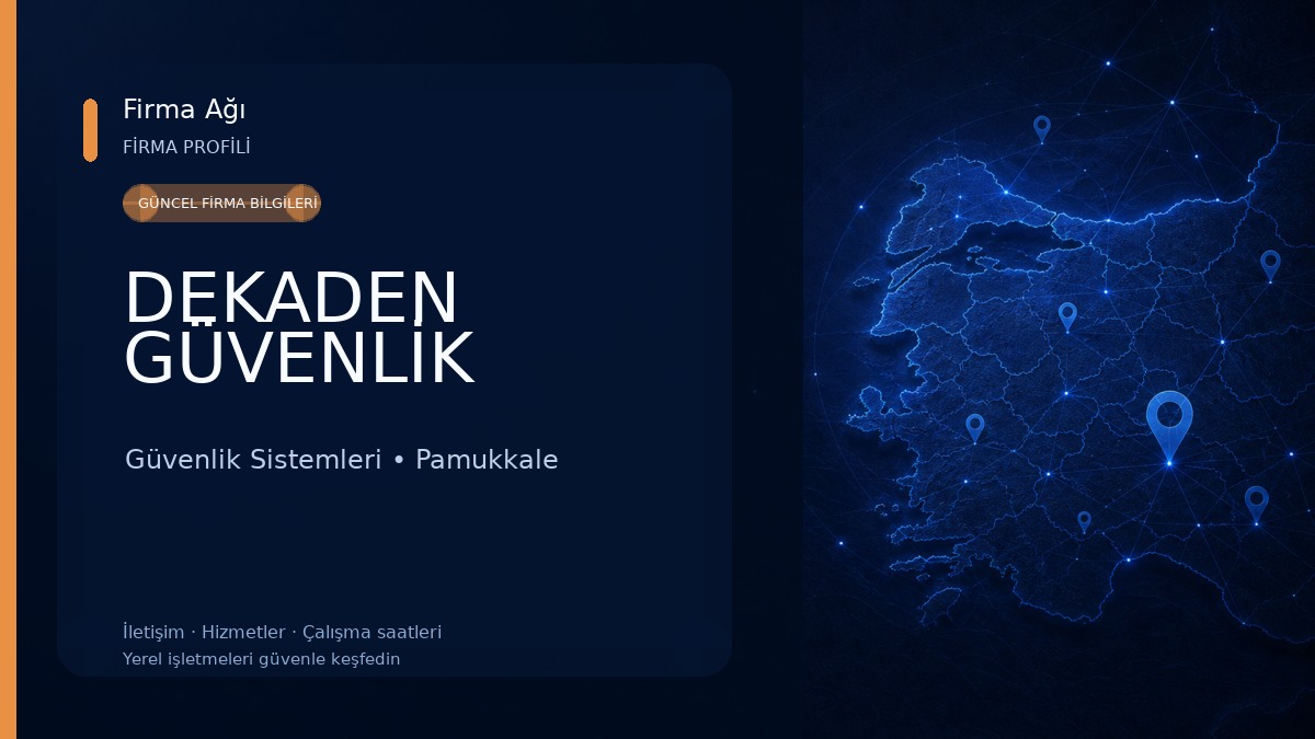 DEKADEN GÜVENLİK Güvenlik Sistemleri