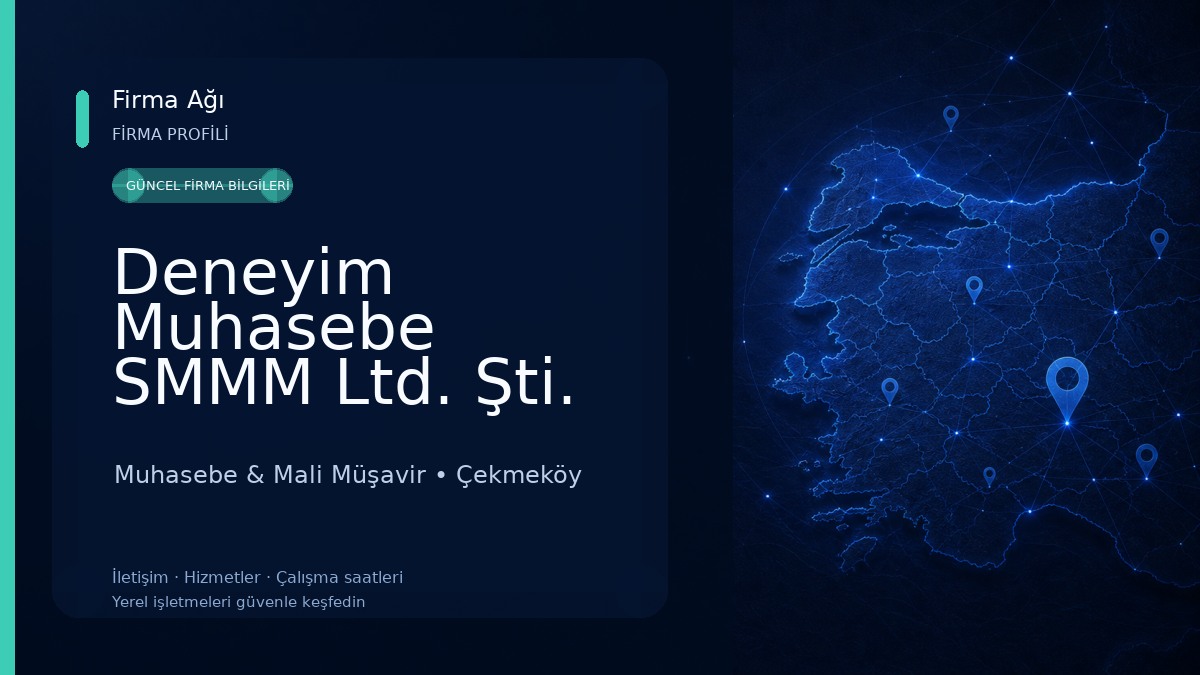 Deneyim Muhasebe SMMM Ltd. Şti. Muhasebe & Mali Müşavir