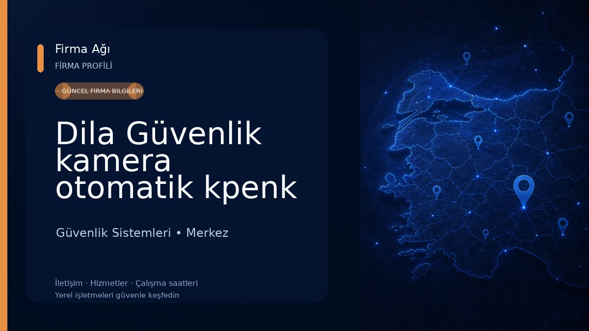 Dila Güvenlik kamera otomatik kpenk Güvenlik Sistemleri