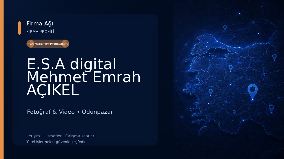 E.S.A digital Mehmet Emrah AÇIKEL Fotoğraf & Video