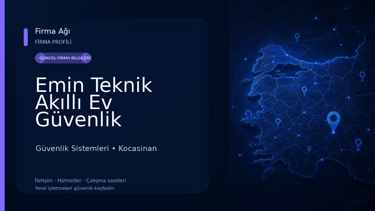 Emin Teknik Akıllı Ev Güvenlik Sistemleri Güvenlik Sistemleri