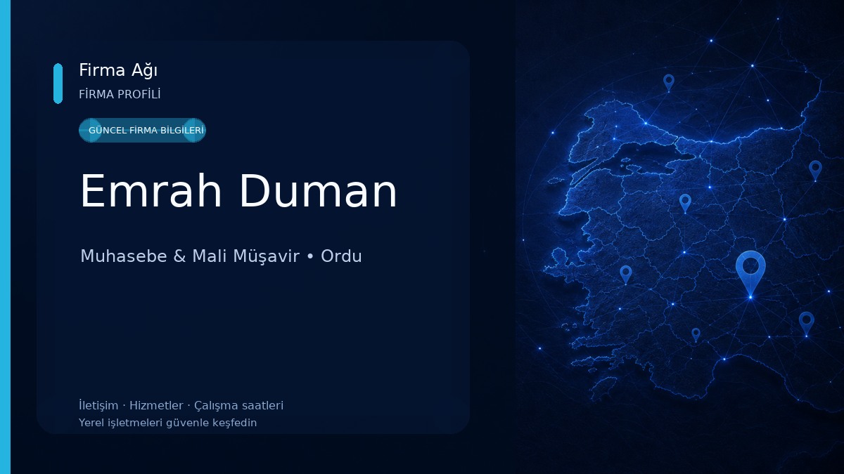 Emrah Duman Muhasebe & Mali Müşavir
