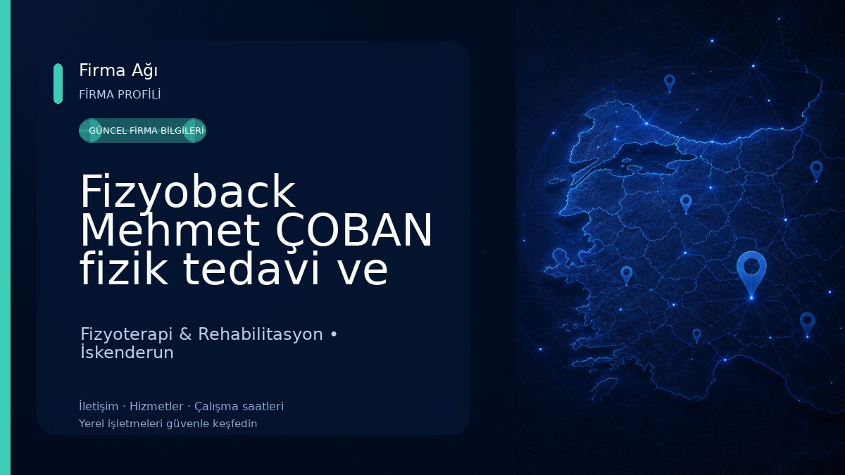 Fizyoback Mehmet ÇOBAN fizik tedavi ve pilates merkezi Fizyoterapi & Rehabilitasyon
