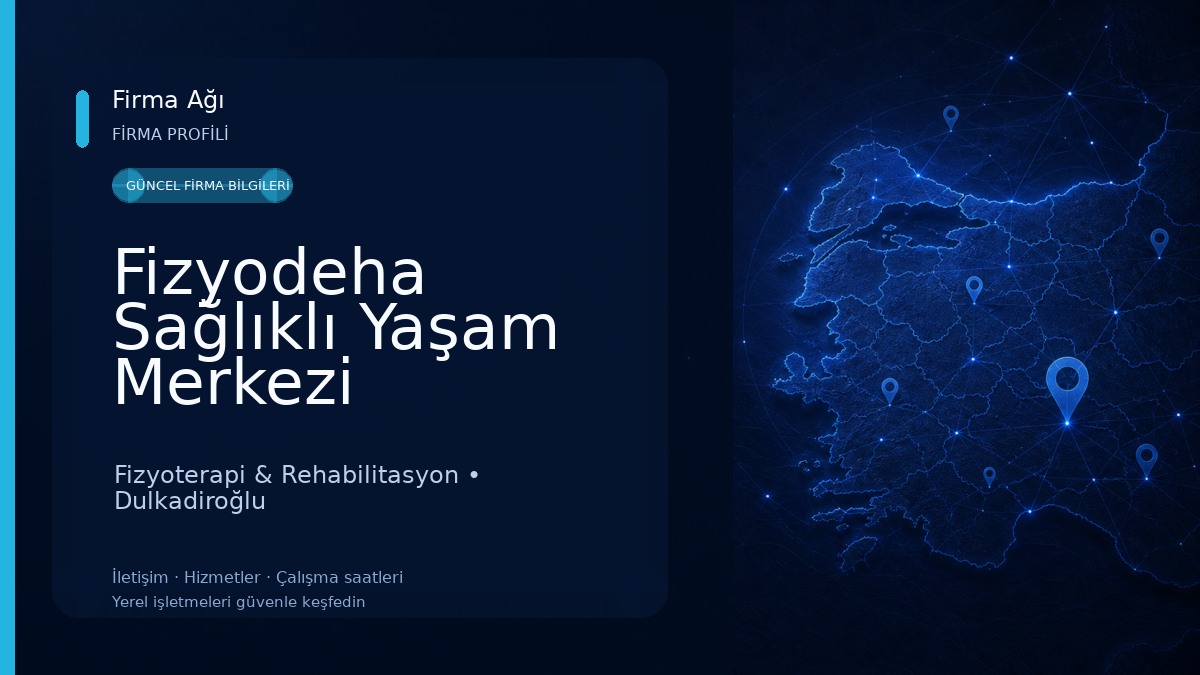 Fizyodeha Sağlıklı Yaşam Merkezi Fizyoterapi & Rehabilitasyon