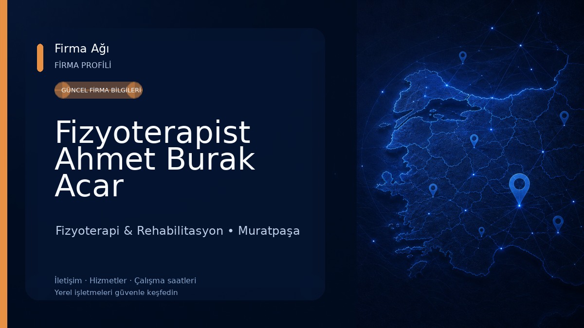 Fizyoterapist Ahmet Burak Acar