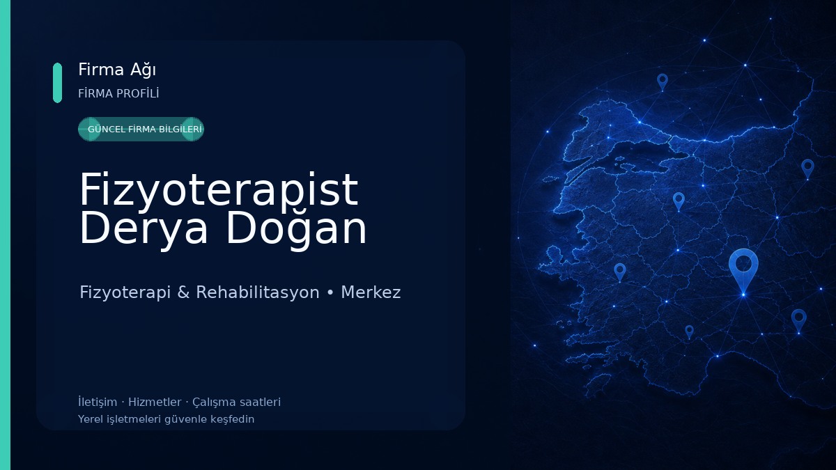 Fizyoterapist Derya Doğan 