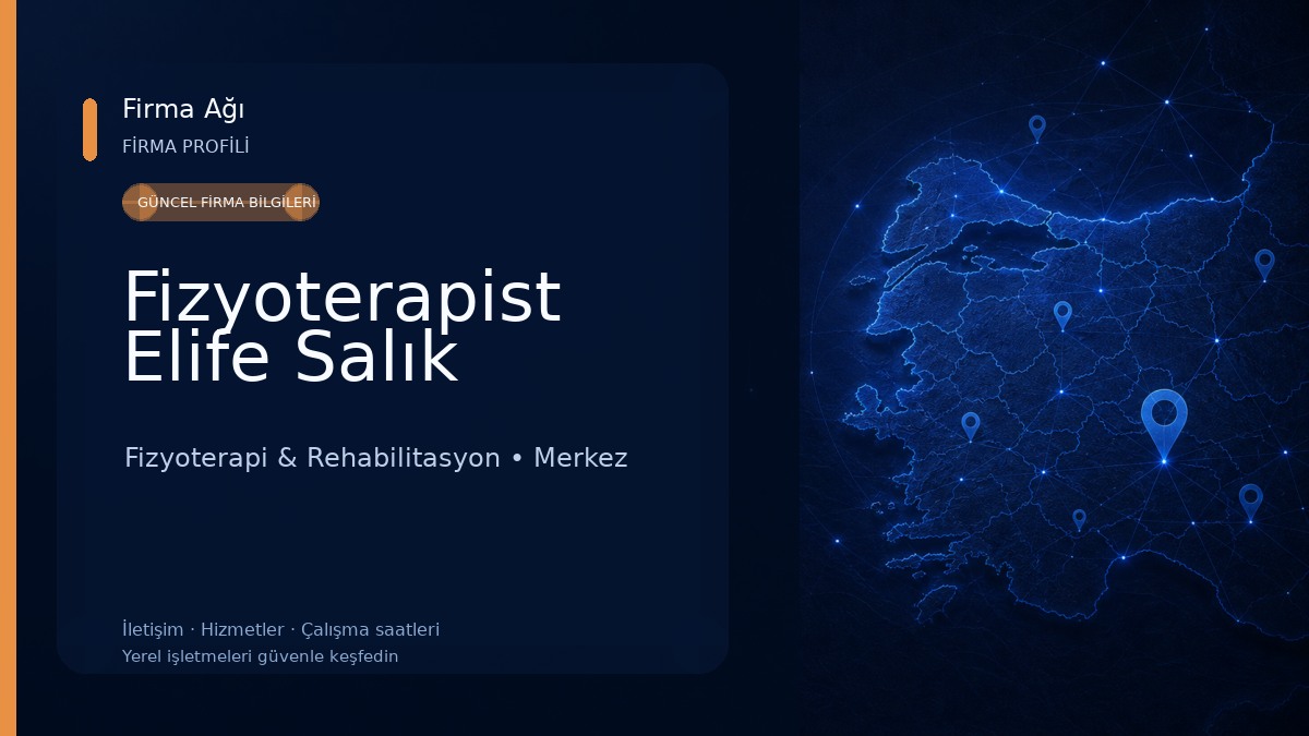 Fizyoterapist Elife Salık Fizyoterapi & Rehabilitasyon