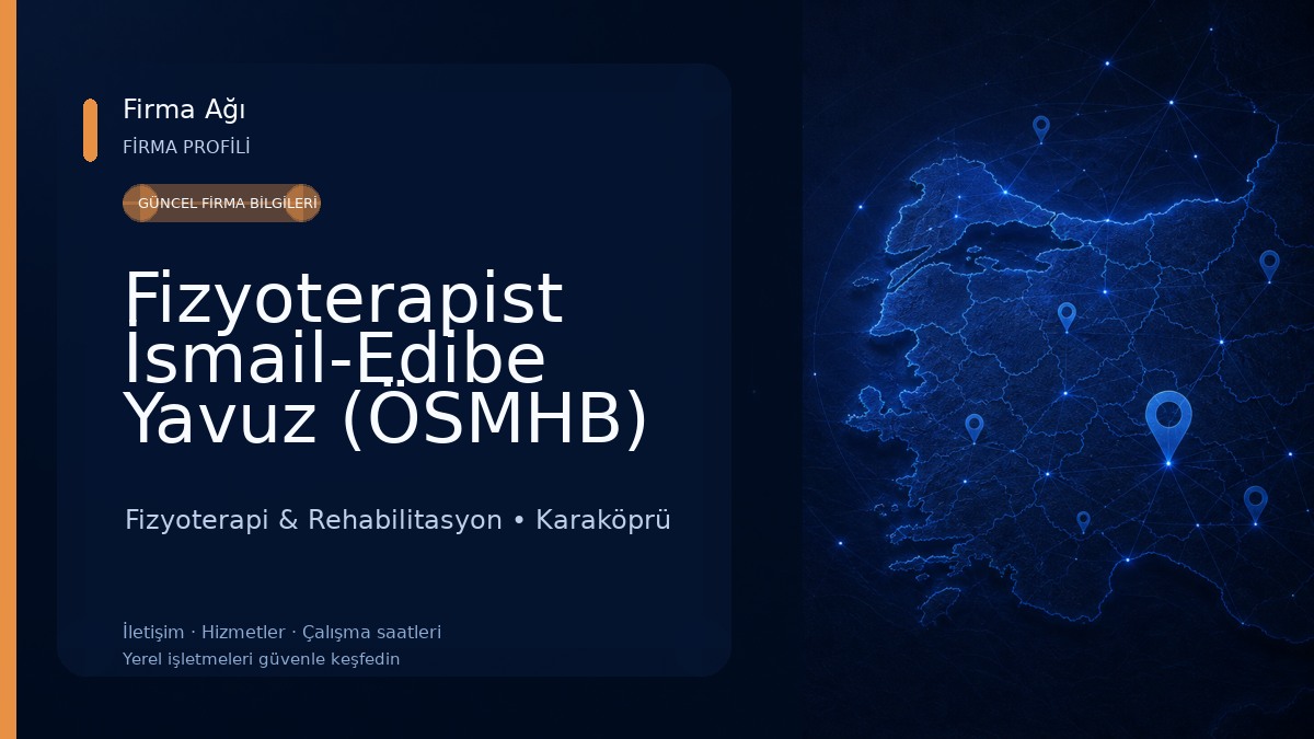 Fizyoterapist İsmail-Edibe Yavuz (ÖSMHB) Fizyoterapi & Rehabilitasyon