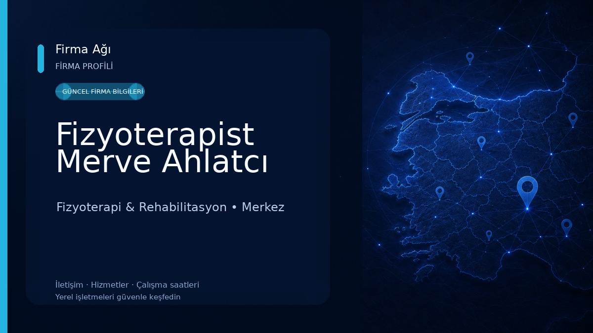 Fizyoterapist Merve Ahlatcı 
