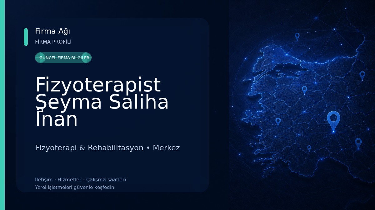 Fizyoterapist Şeyma Saliha İnan 