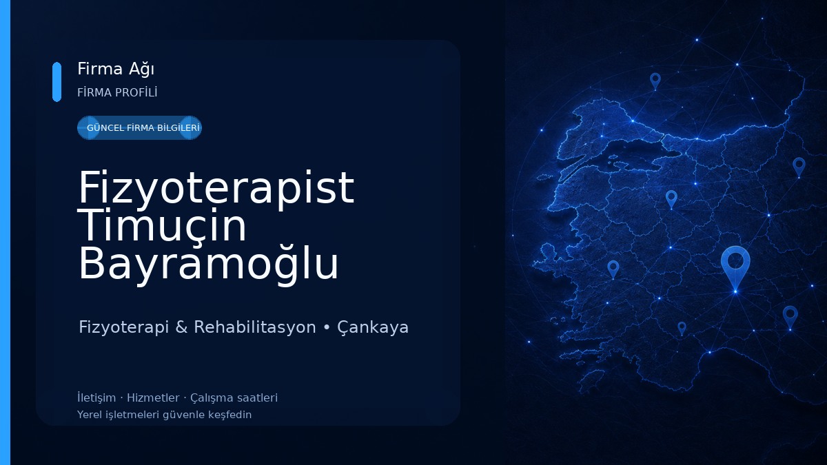 Fizyoterapist Timuçin Bayramoğlu 