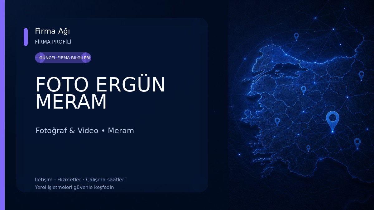 FOTO ERGÜN MERAM Fotoğraf & Video