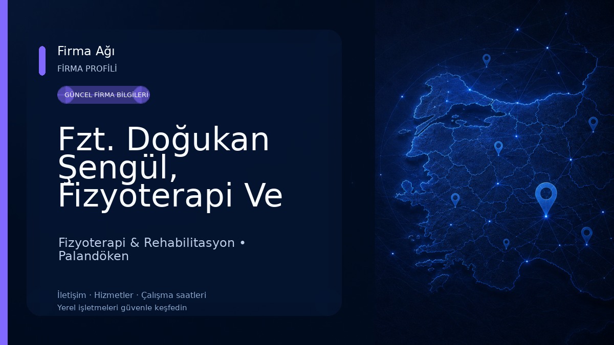 Fzt. Doğukan Şengül, Fizyoterapi Ve Rehabilitasyon 