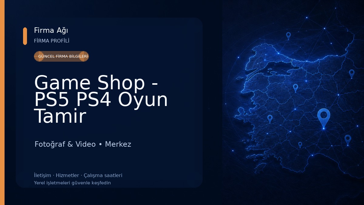 Game Shop - PS5 PS4 Oyun Tamir Fotoğraf & Video