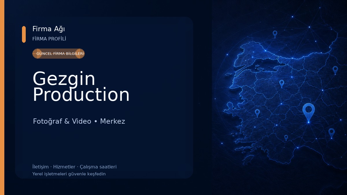 Gezgin Production Fotoğraf & Video