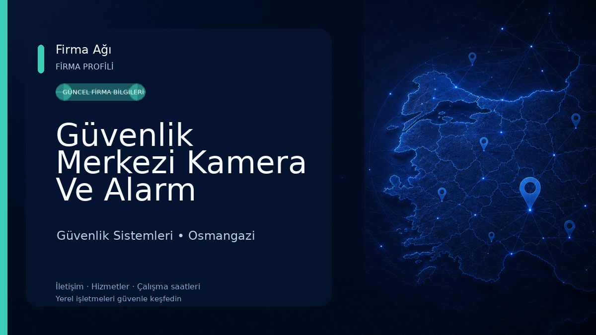 Güvenlik Merkezi Kamera Ve Alarm Sistemleri 