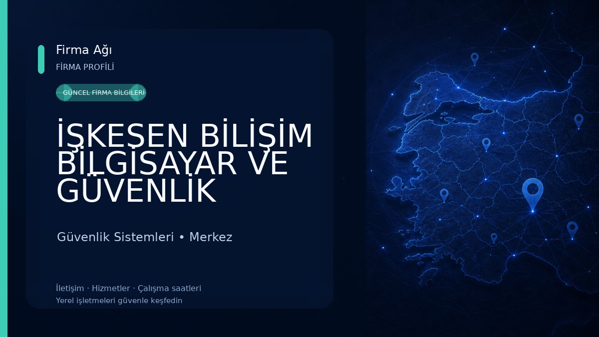 İŞKESEN BİLİŞİM BİLGİSAYAR VE GÜVENLİK SİSTEMLERİ Güvenlik Sistemleri