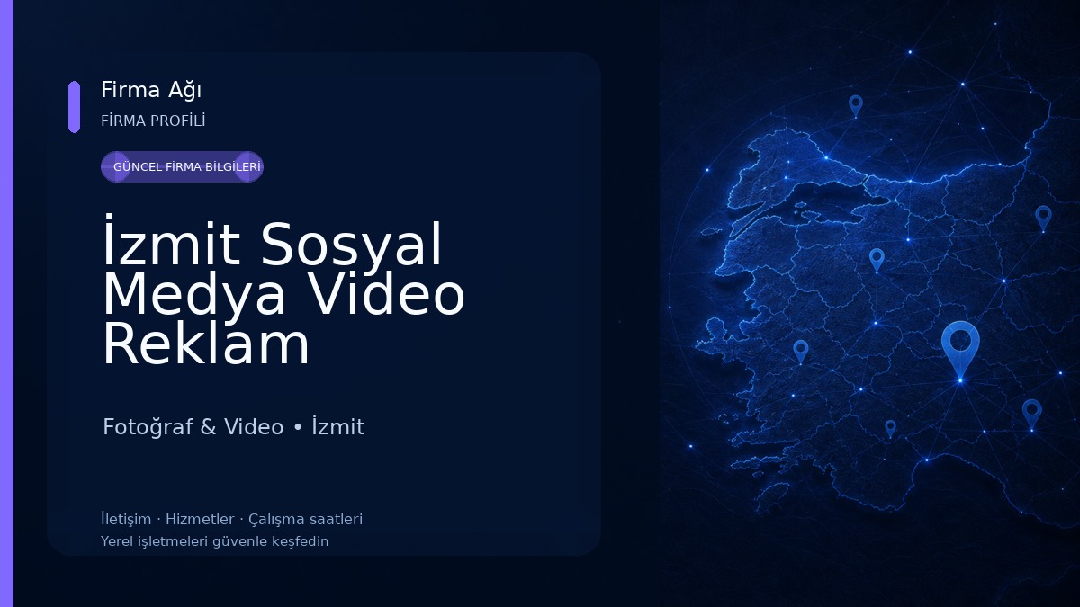 İzmit Sosyal Medya Video Reklam Çekimleri - Deniz Dijital Fotoğraf & Video