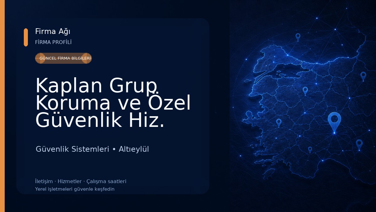 Kaplan Grup Koruma ve Özel Güvenlik Hiz. Ltd.Şti. Güvenlik Sistemleri