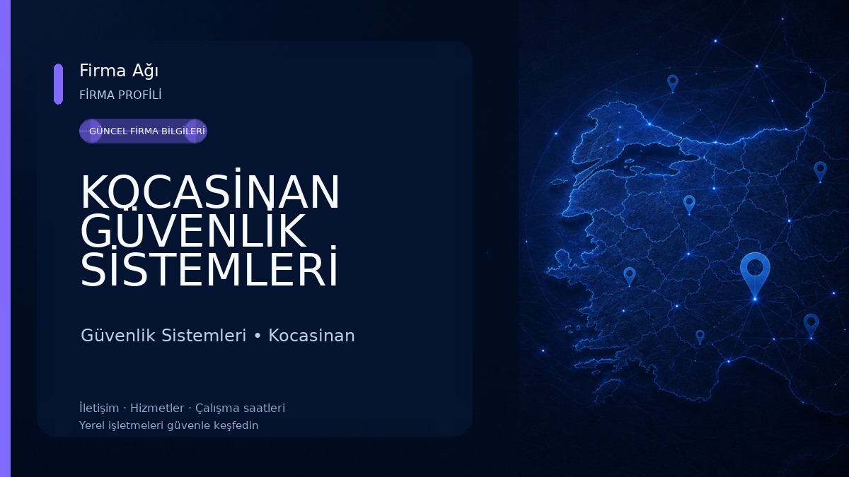 KOCASİNAN GÜVENLİK SİSTEMLERİ Güvenlik Sistemleri