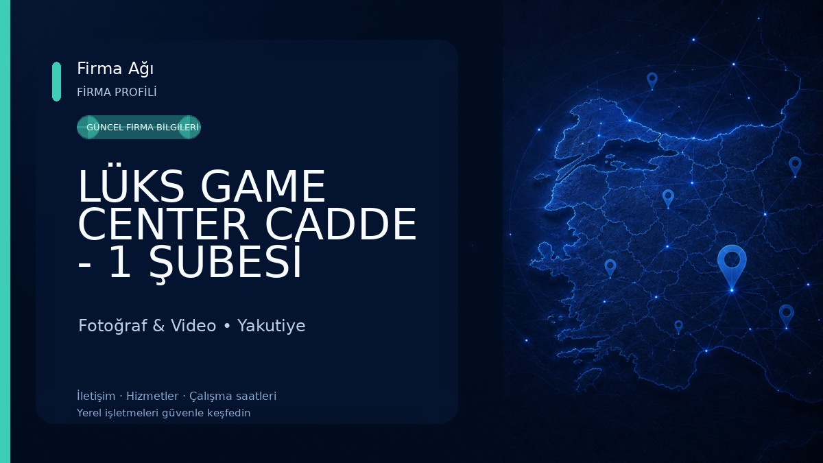 LÜKS GAME CENTER CADDE - 1 ŞUBESİ Fotoğraf & Video