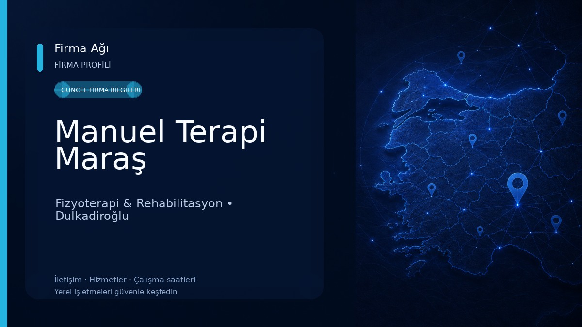 Manuel Terapi Maraş Fizyoterapi & Rehabilitasyon